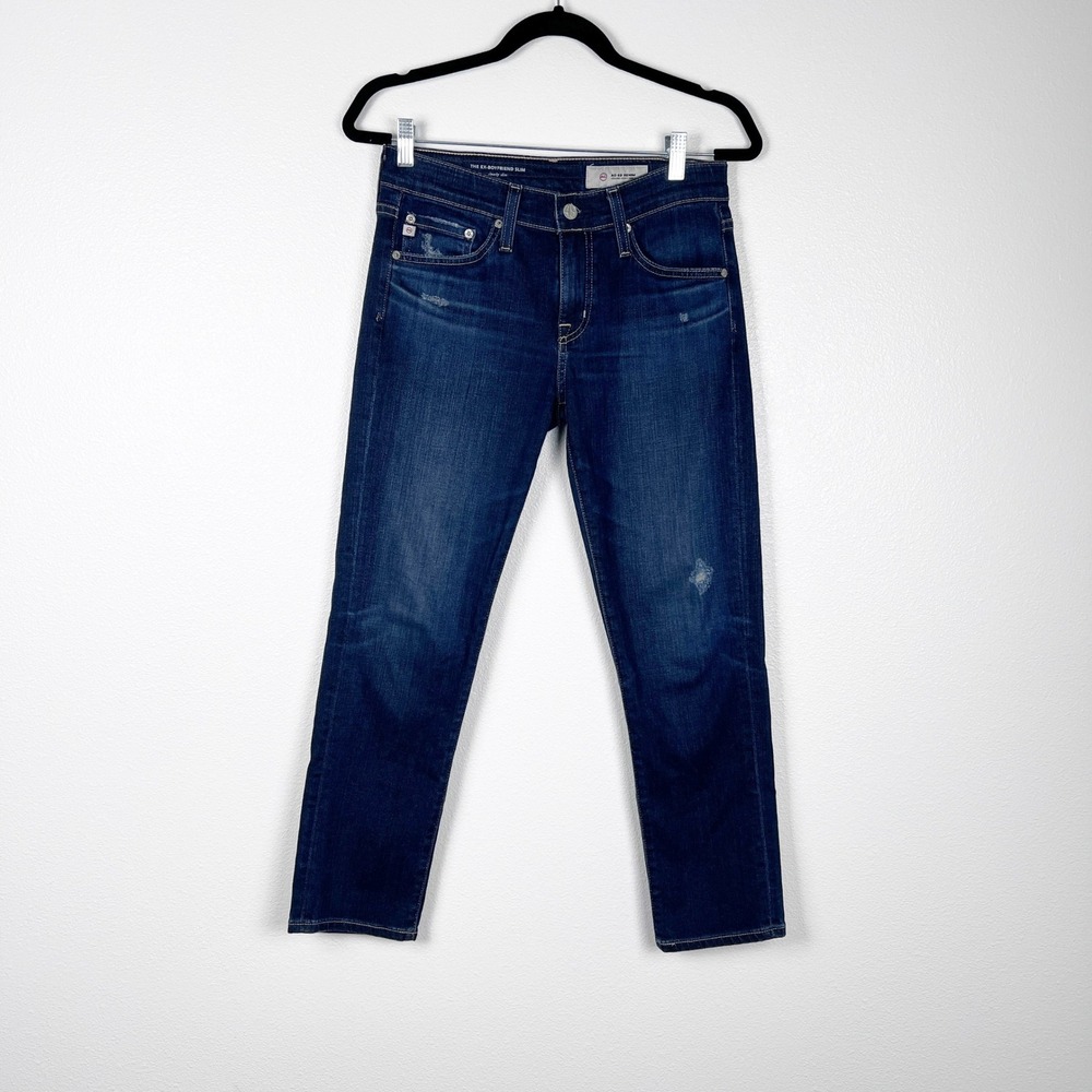 AG Adriano Goldschmied Women's Ex Boyfriend Slim Jeans Dark wash Sz 24R